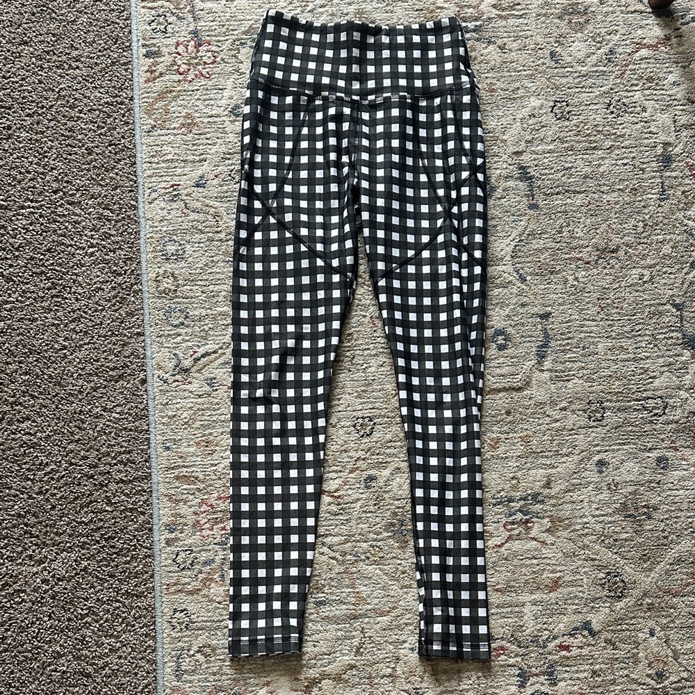 Albion Gingham Print leggings XS